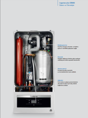 BUDERUS LOGAMAX PLUS GB-062 V2 ERP 24 KW  YOĞUŞMALI KOMBİ  /  BACA SETİ DAHİL