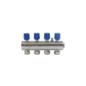 KALDE  1'' VANALI KOLLEKTÖR 6 DELİKLİ MAVİ