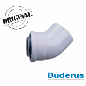ORJİNAL BUDERUS YOĞŞ. DİRSEK 45° Ø60/100