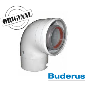 ORJİNAL BUDERUS YOĞŞ. DİRSEK 90° Ø60/100