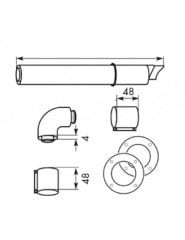 VAİLLANT ECO TEC YATAY BACA SETİ YOĞ.